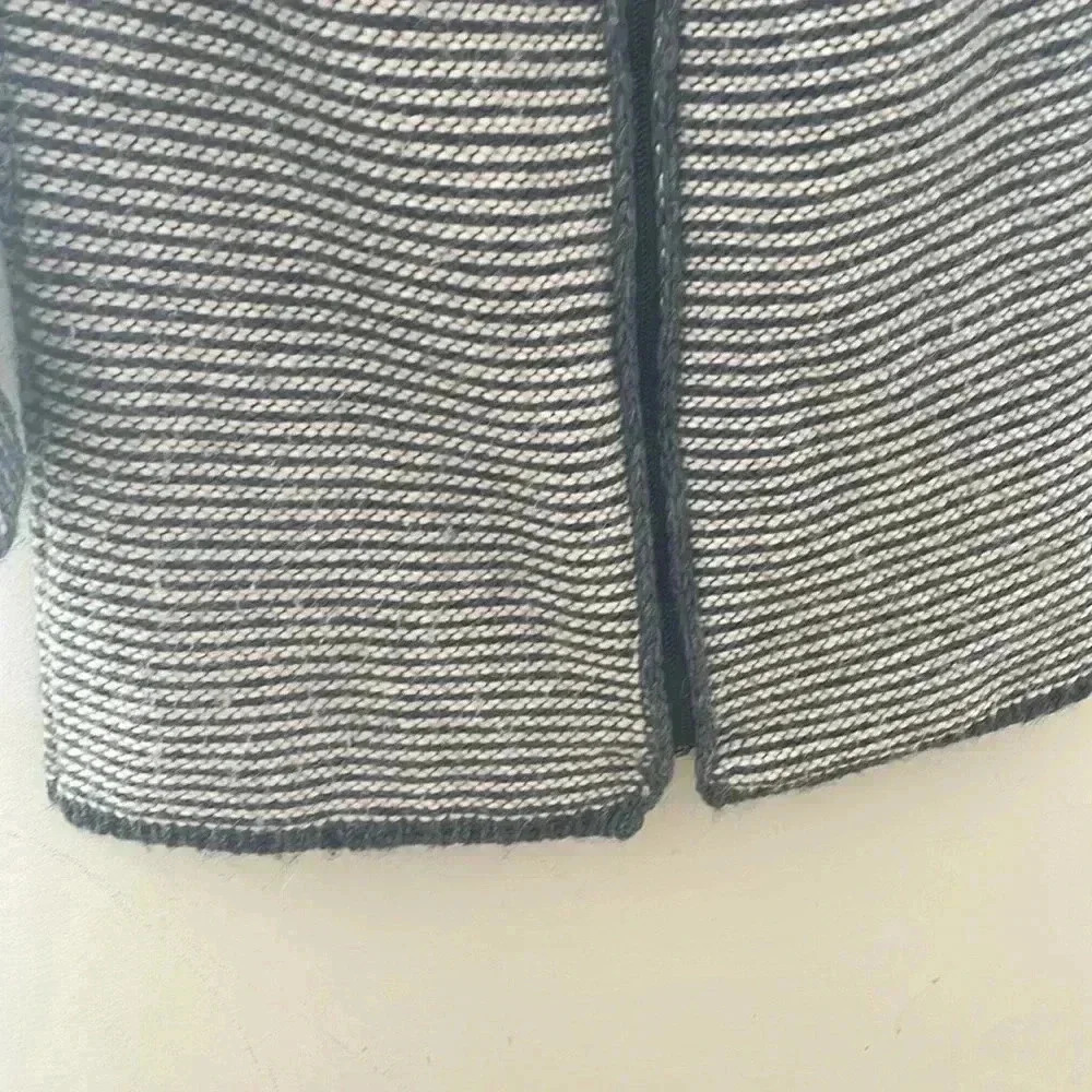 [S/M]Elisabetta Franchi Made in Italy Wool/Alpaca  WMN Gray Black Tunic Sweater - Picture 4 of 9